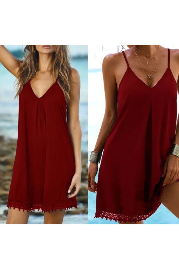 Bordo Elbise Bordo Elbise