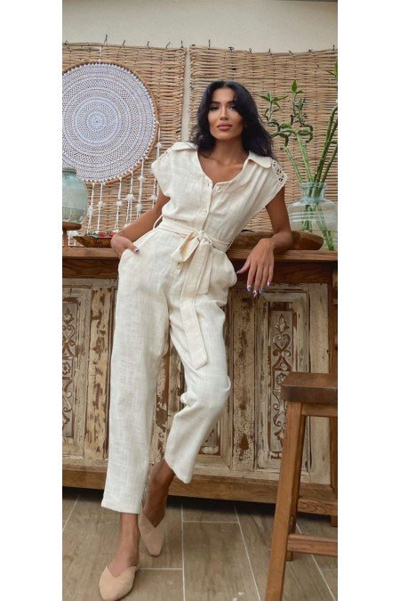 Ekru Tulum Keten Kumaş