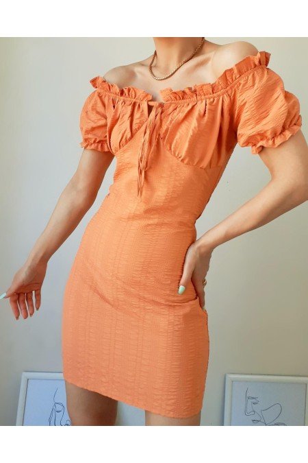 Orange Elbise