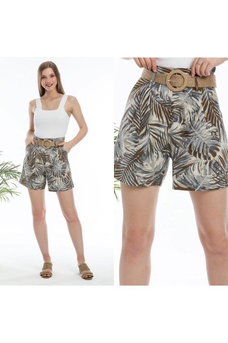 Desenli Şort Desenli Şort