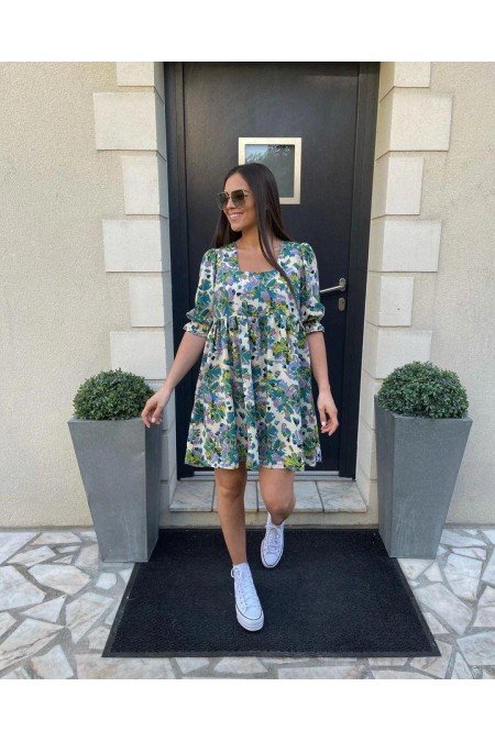 Desenli Elbise