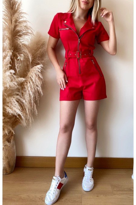 Kırmızı Tulum Şort