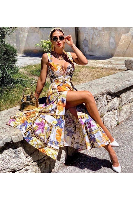 Desenli Elbise