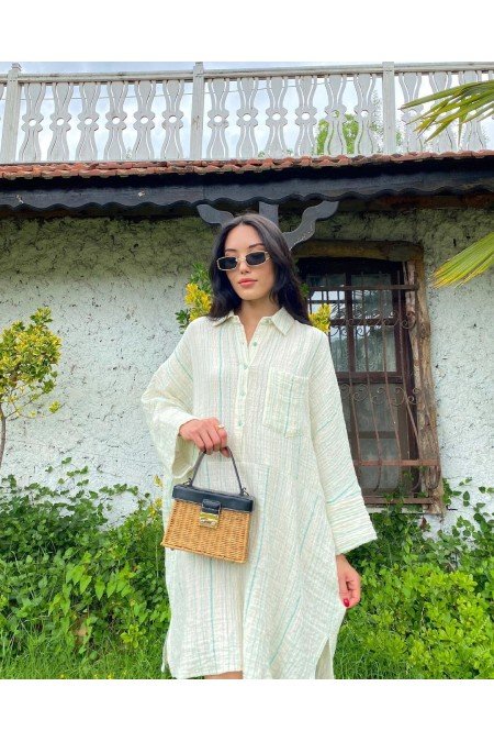 Beyaz Gömlek Elbise