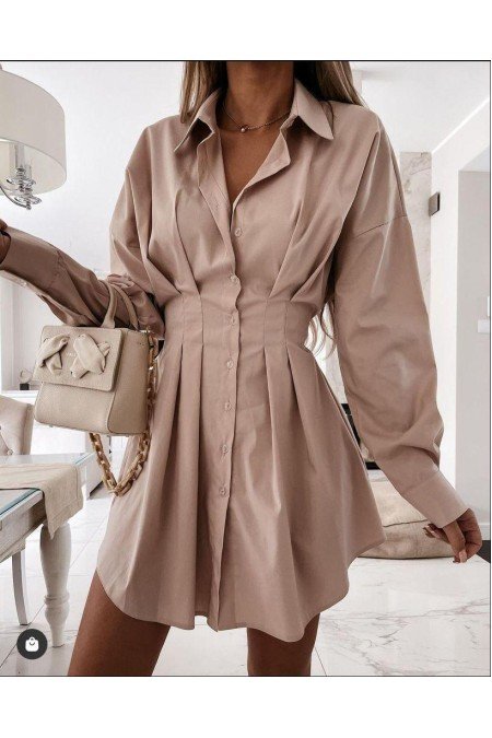 Vizon Elbise Gömlek Elbise