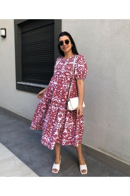 Desenli Elbise