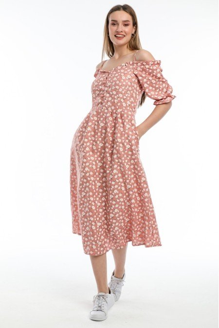 Desenli Elbise