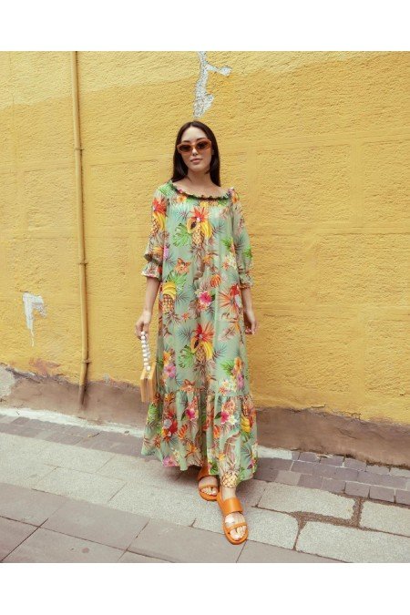 Desenli Elbise