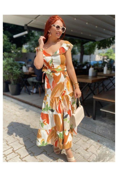 Desenli Elbise