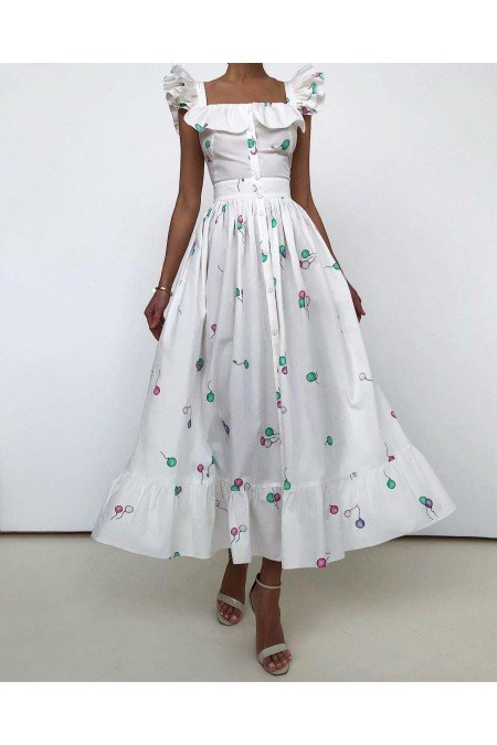 Beyaz Elbise Poplin Kumaş