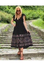 Siyah Elbise Poplin Kumaş Siyah Elbise Poplin Kumaş