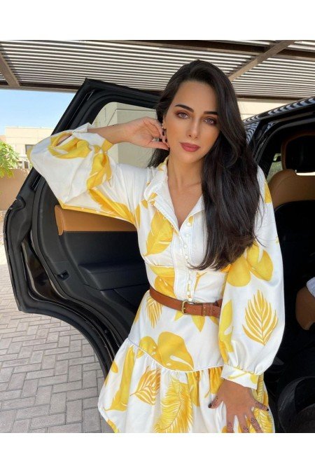 Beyaz Elbise Kemer Dahil