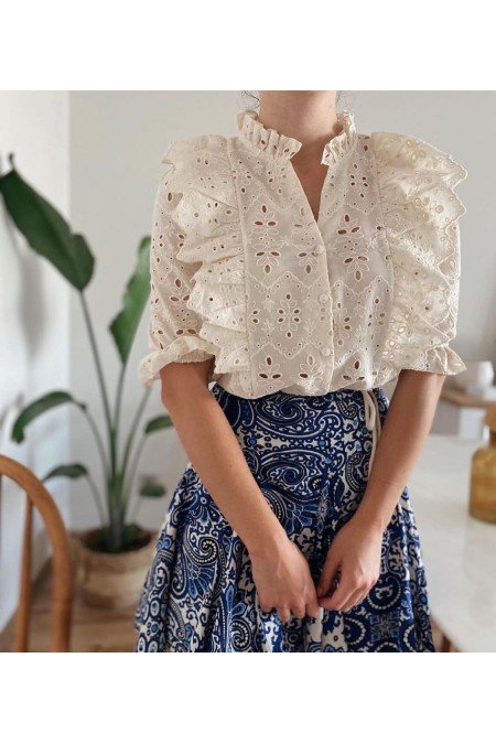 Ekru Bluz
