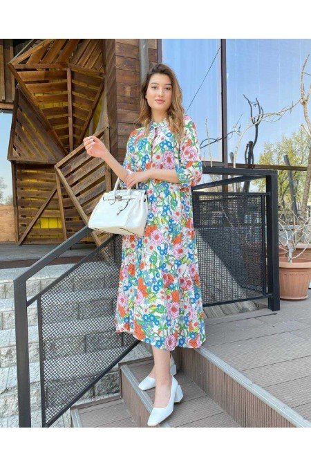 Desenli Elbise