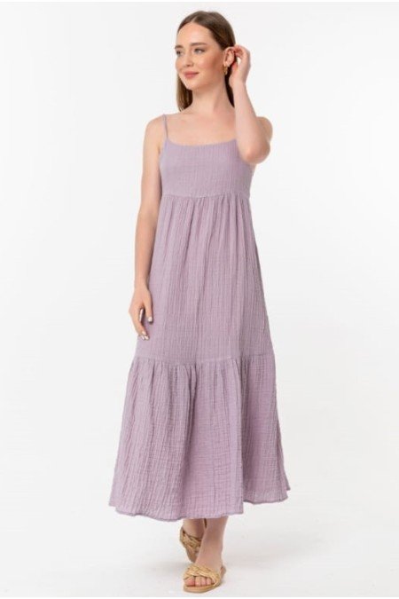 Mor Elbise Pamuklu Mor Elbise Pamuklu