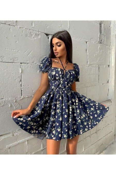 Desenli Elbise Crep Kumaş Desenli Elbise Crep Kumaş