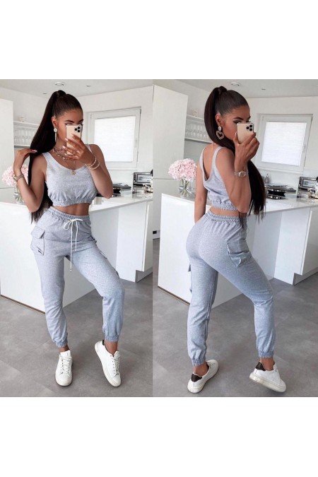 Gri Eşofman Takım Pamuklu