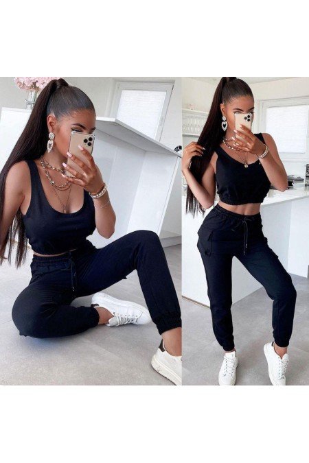 Siyah Eşofman Takım Pamuklu