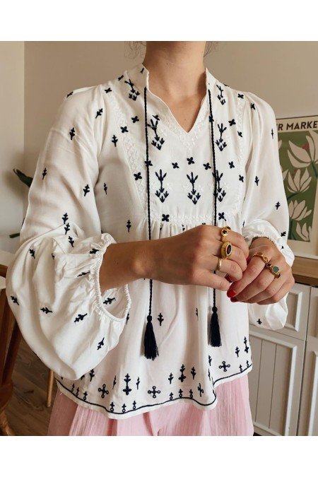 Ekru Bluz