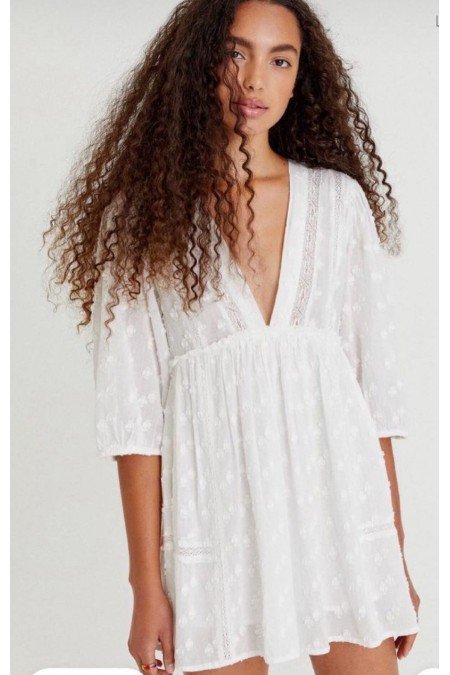 Beyaz Elbise Fisto Beyaz Elbise Fisto