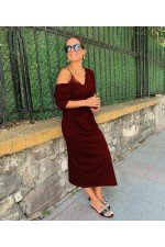 Bordo Elbise Bordo Elbise