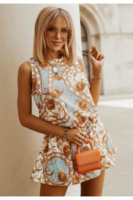 Desenli Elbise Jessica Kumaş Desenli Elbise Jessica Kumaş