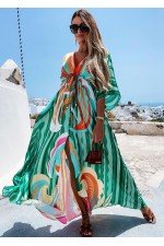 Desenli Elbise Kimono Desenli Elbise Kimono