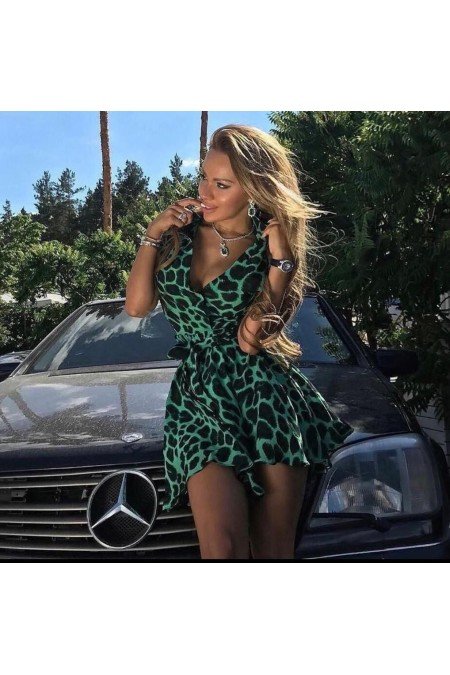 Yeşil Elbise Şifon Kumaş Yeşil Elbise Şifon Kumaş