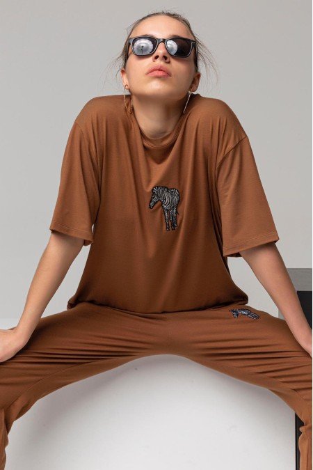 Kahve Eşofman Takım