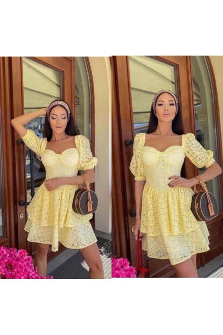 Sarı Elbise Fisto Sarı Elbise Fisto