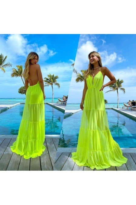 Neon Sarı Elbise Neon Sarı Elbise