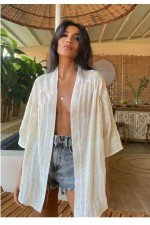 Beyaz Bluz Kimono Beyaz Bluz Kimono