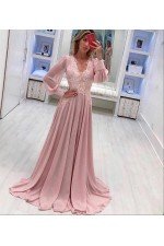 Pembe Abiye Şifon Kumaş Pembe Abiye Şifon Kumaş