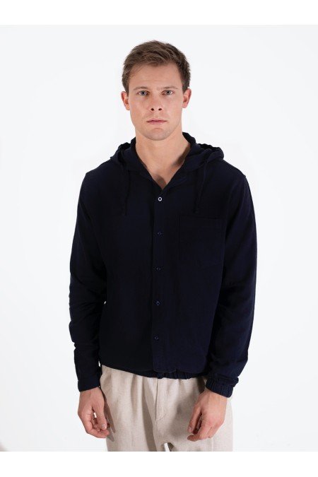 Siyah Erkek Gömlek Keten