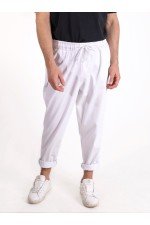 Beyaz Erkek Pantolon Denimkumaş Beyaz Erkek Pantolon Denimkumaş