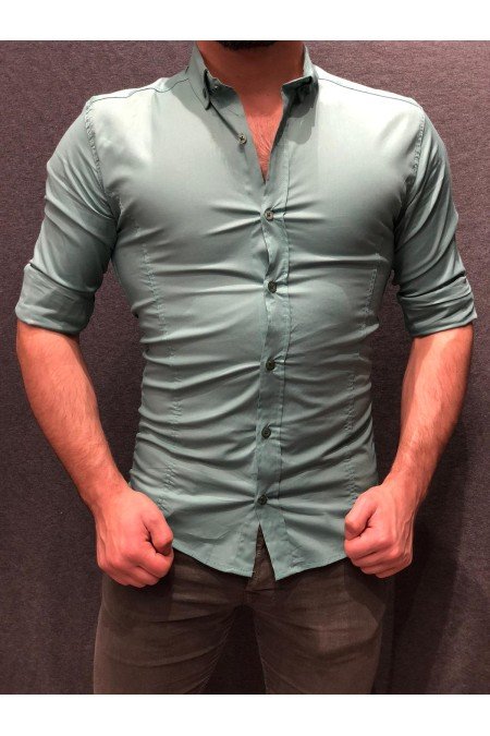 Su Yeşil Erkek Gömlek