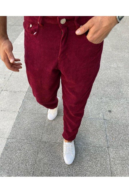 Bordo Erkek Pantolon