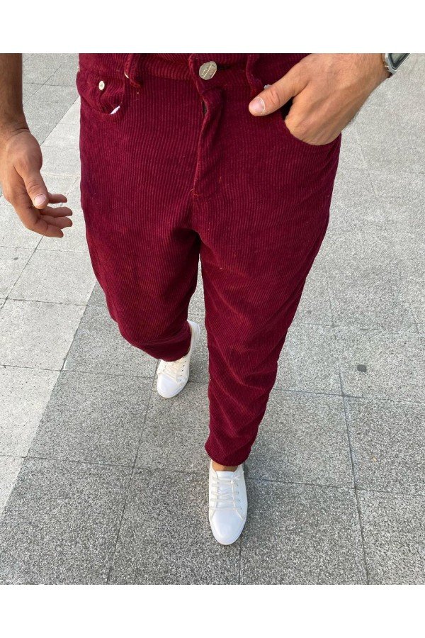 Bordo Erkek Pantolon Bordo Erkek Pantolon