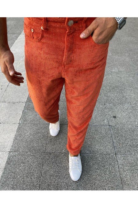Turuncu Erkek Pantolon