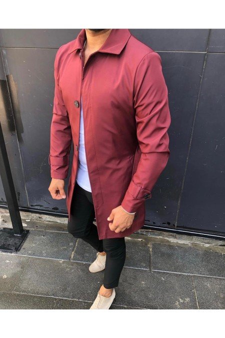 Bordo Erkek Mont
