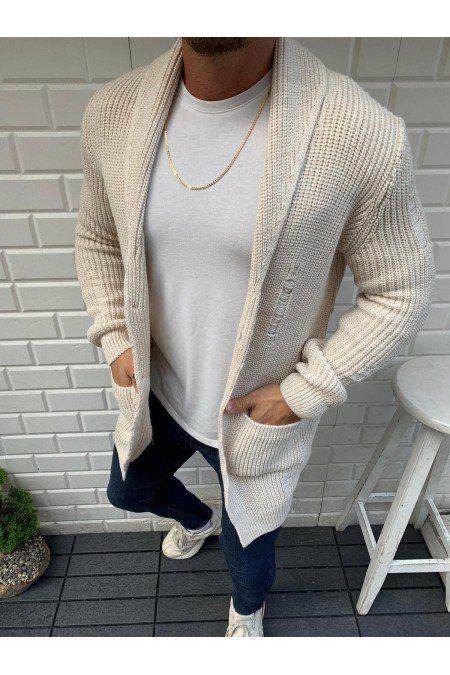 Ekru Erkek Hırka Ekru Erkek Hırka