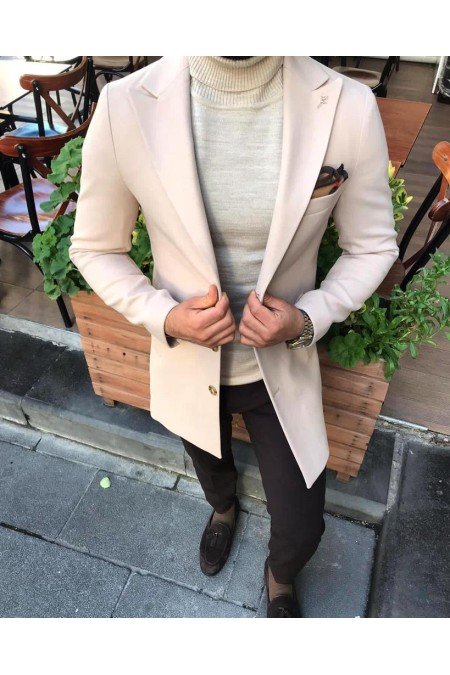 Ekru Erkek Ceket