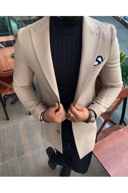Ekru Erkek Ceket