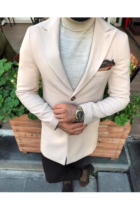 Beyaz Erkek Ceket