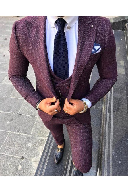 Mürdüm Erkek Takım Elbise