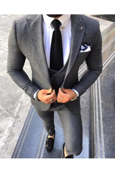 Gri Erkek Takım Elbise