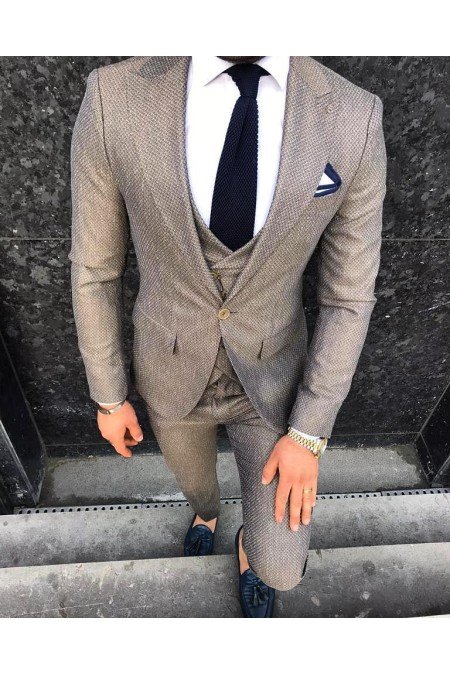 Vizon Erkek Takım Elbise 3 Lü