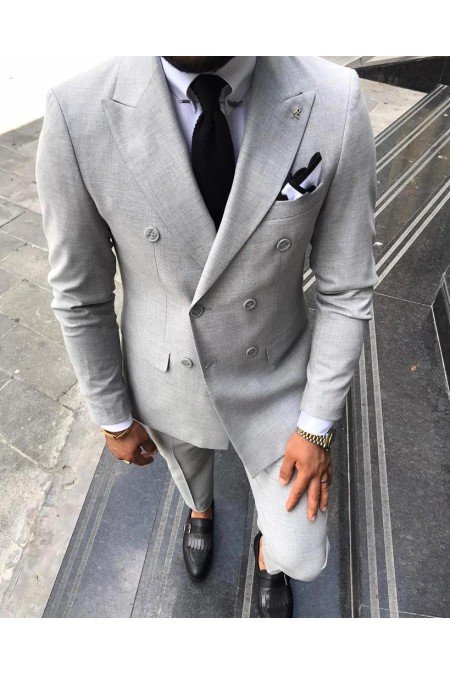 Gri Erkek Takım Elbise