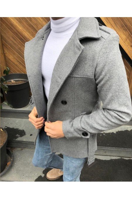 Gri Erkek Mont Gri Erkek Mont