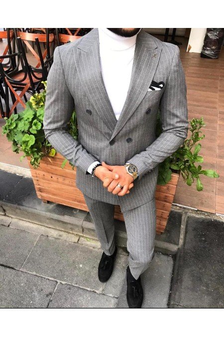 Gri Erkek Takım Elbise